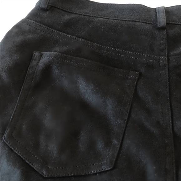 Nordstrom vegan suede button-down pencil skirt 4 - Picture 7 of 8